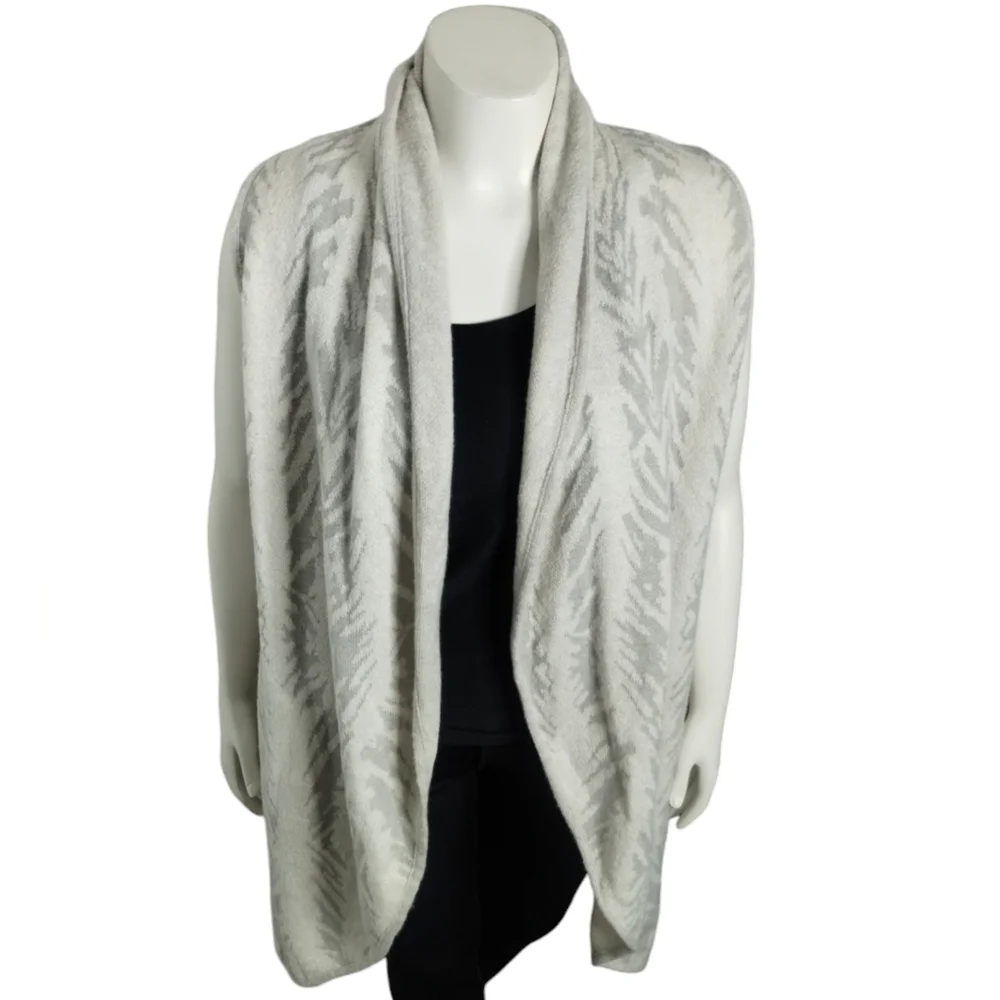 Lucky Brand Sleeveless‎ Long Wool blend Pancho Cardigan Sweater L-XL Lagenlook